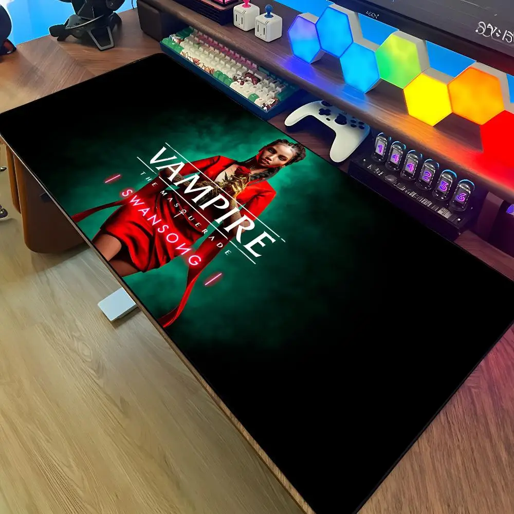 The Vampire Diaries Damon Mouse Pad Large Rubber Tablepad PC Game Mousepad Laptop Desk Pad XXL Non-slip Computer Keyboard Mouse