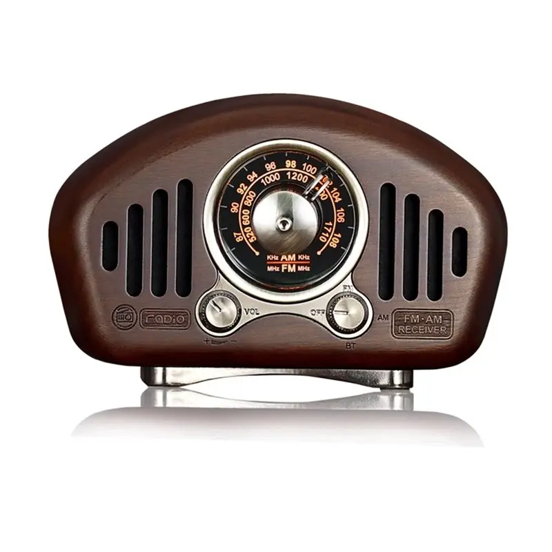 

【PUBLICITY】Vintage Radio Retro Bluetooth Speaker Vintage Wireless Home Audio Strong Bass Enhancement Volume TF Card & MP3 Player