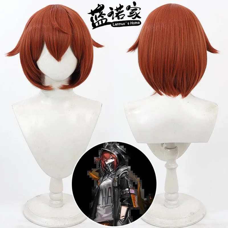 

Аниме Arknights Crownslayer Cos, парик для косплея, реквизит для Хэллоуина, карнавала, синтетические волосы, термостойкое волокно + шапочка для парика