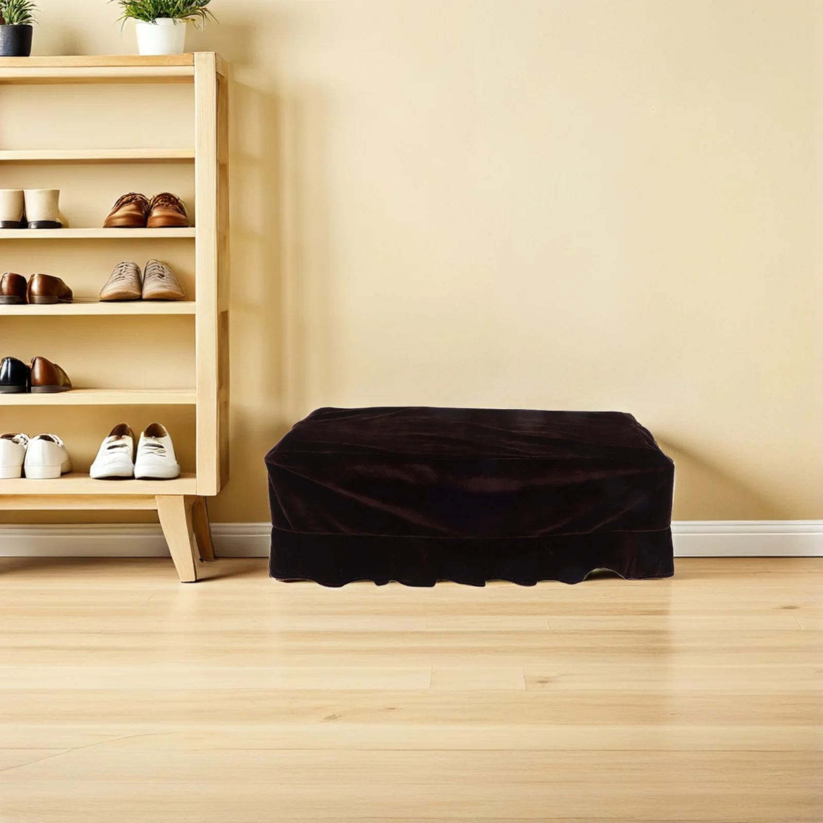 غطاء مقعد البيانو مادة Pleuche الممتازة للمنزل والمكتب والفندق غطاء حماية مقعد البيانو مقاوم للغبار والخدش