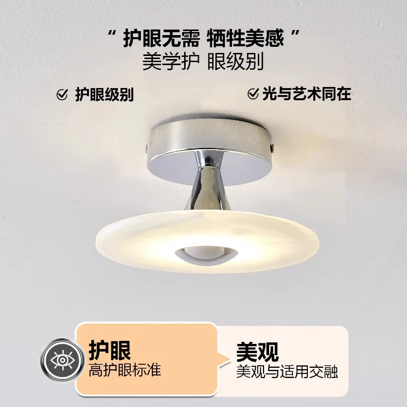 Modern Minimalist Glass Ceiling Lights Living Room Entrance Hall Cloakroom Balcony Corridor Aisle Home Decoretion Ceiling Lamps