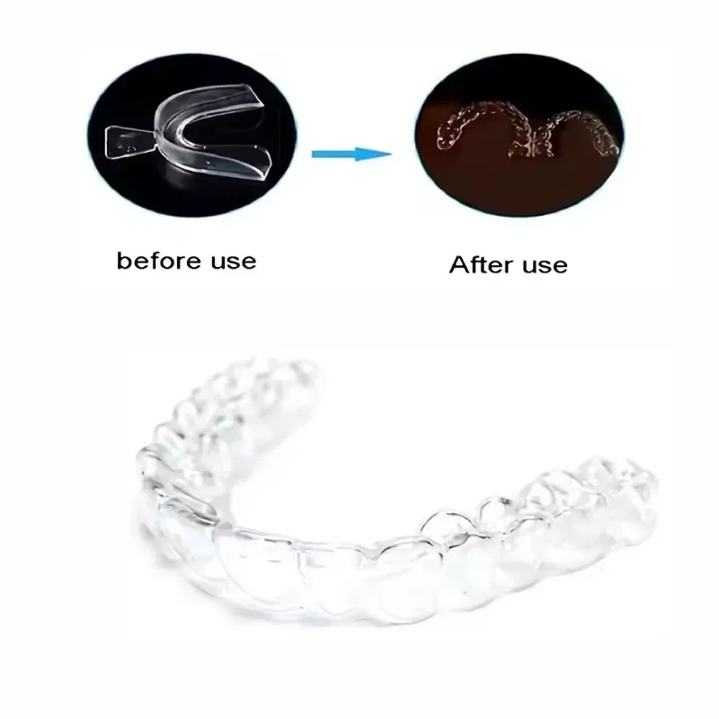 4Pcs/Set Multifunctional Thermoplastic Dental Mouth Guards Anti Snoring Bruxism Sleeping Mouth Guard Trays Whitening