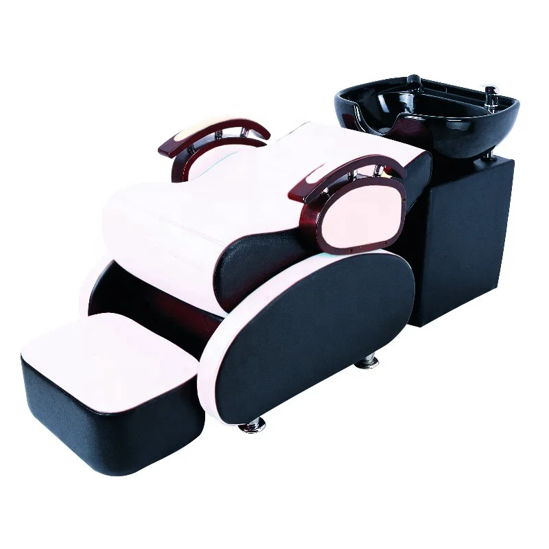 Shampoo Bed Hair Salon Black Wash Chair Barber Shop White Shampoo Chair