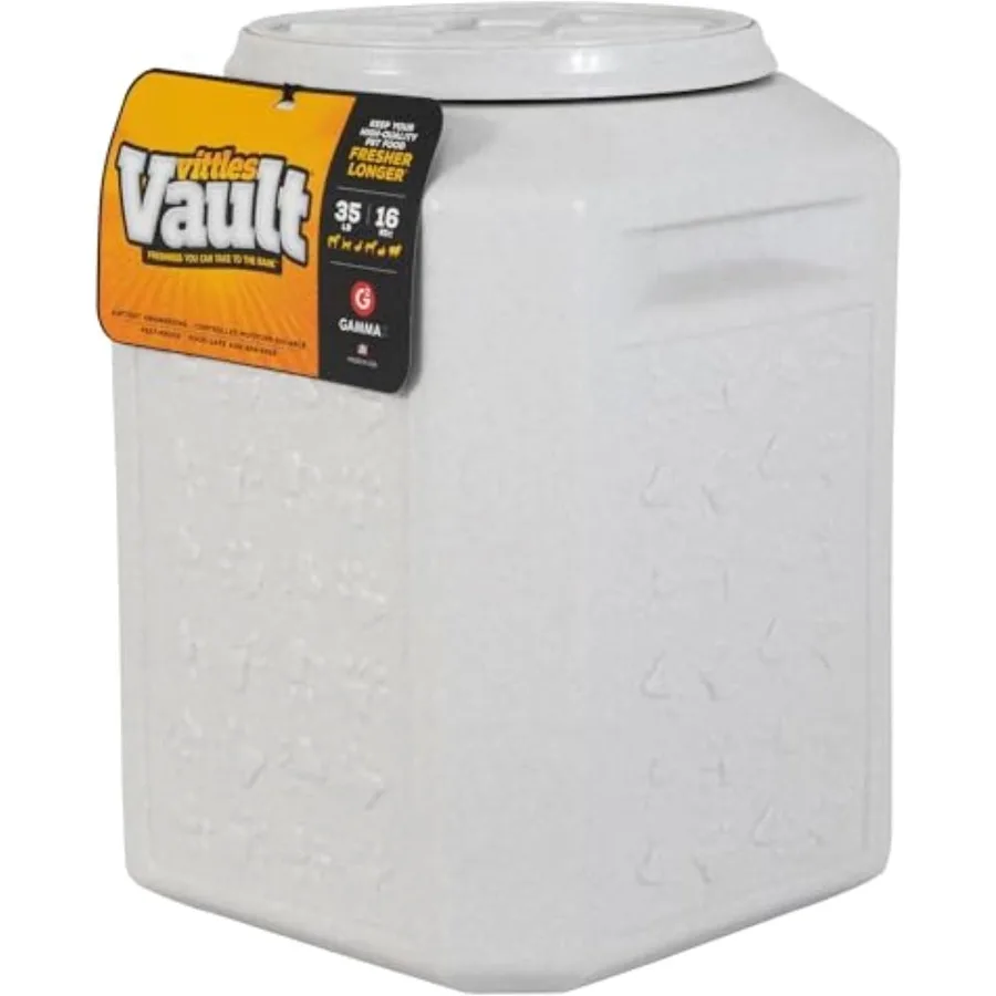 

Vittles Vault Pet Food Storage Containers Sealed Dog and Cat Food Storage Container Fits up to 35lbs Made in the USA [12L x 16.