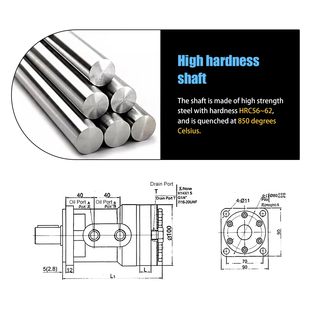 มอเตอร์ไฮดรอลิก BMR - มอเตอร์ไฮดรอลิกแบบออร์บิทัล BMR 50/160/200 มอเตอร์ไฮดรอลิกประสิทธิภาพสูงสำหรับงานหนักและอุปกรณ์ก่อสร้าง