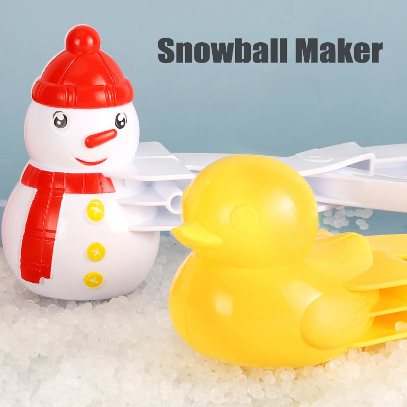 Big Size Snowball Maker Clip Children Plastic Winter Snow Sand Mold Tool for Snowball Fight Outdoor Fun Throwing Sports Toys