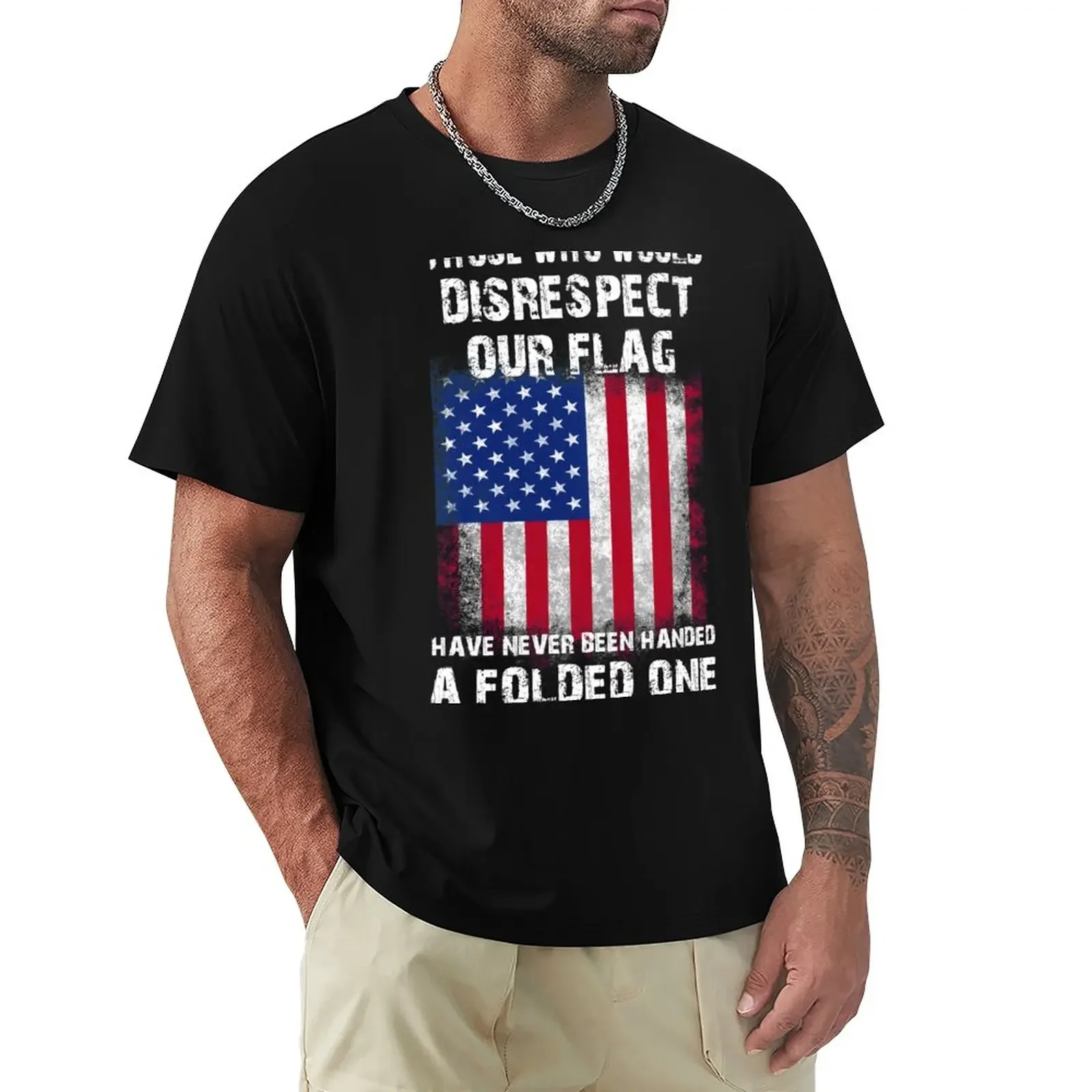 DISRESPECT OUR FLAG T-Shirt customs design your own plus sizes mens t shirts pack