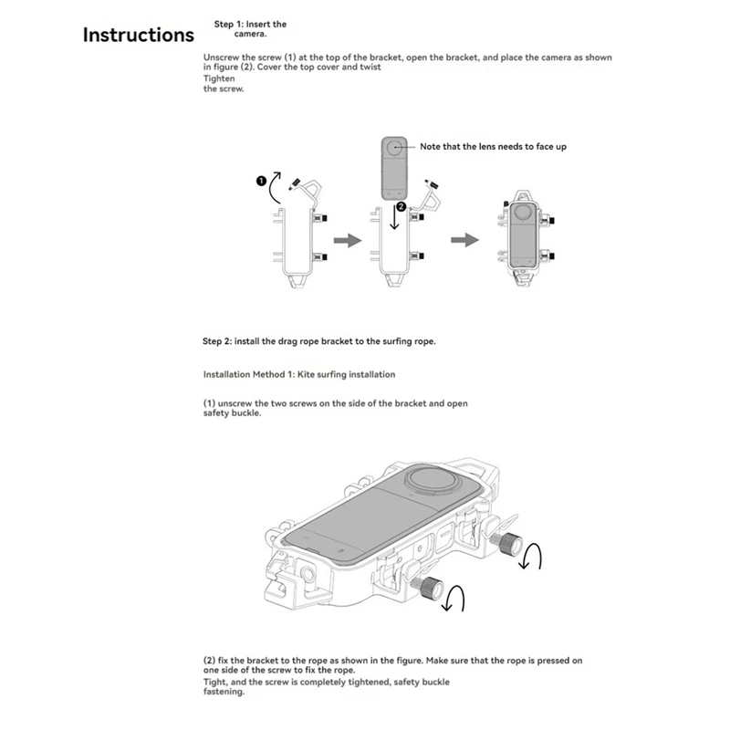أفضل دعامة منسدلة لـ Insta360 X4 للرياضات المائية، دعامة من حبل السحب غير مرئية بالكامل لشخص الثالث، ملحقات عرض الأمواج
