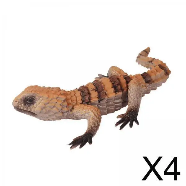 Mini hagedis dierenfiguur verzamelbaar handgeschilderd rubberen ornament voor slaapkamer kantoor feestdecoratie