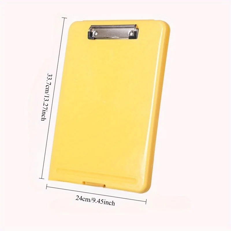 Pengatur Folder Plastik A4, Alas Tulis Multifungsi untuk Dokumen Ujian, Skor Musik, Kantor, Ideal untuk Pelajar dan Profesional.