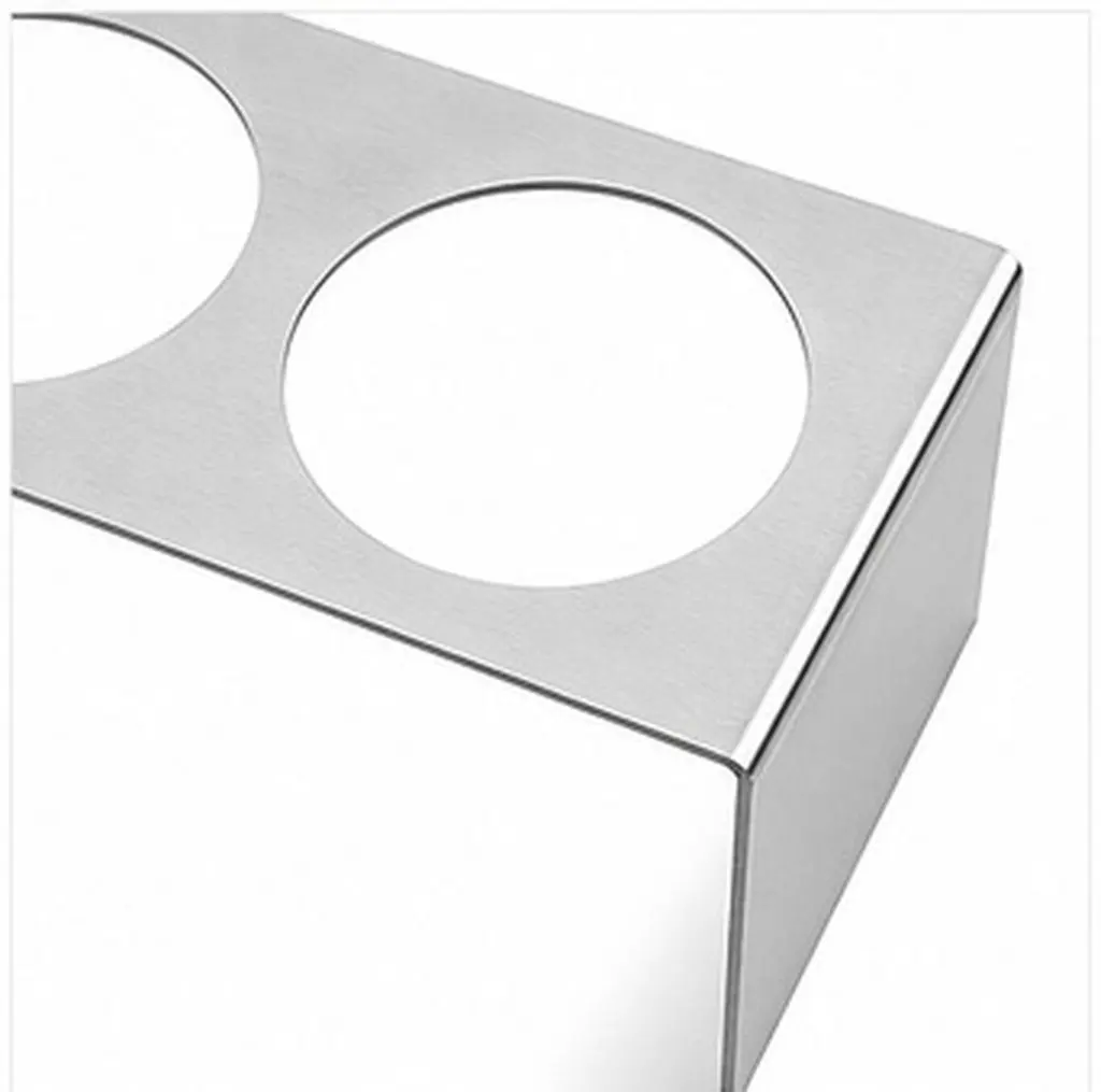 Professional Stainless Steel Shaker Cup Holder Stand Secure Retention Rack Heavy Duty Anti-Slip Shaker Bottle Stand for Busy