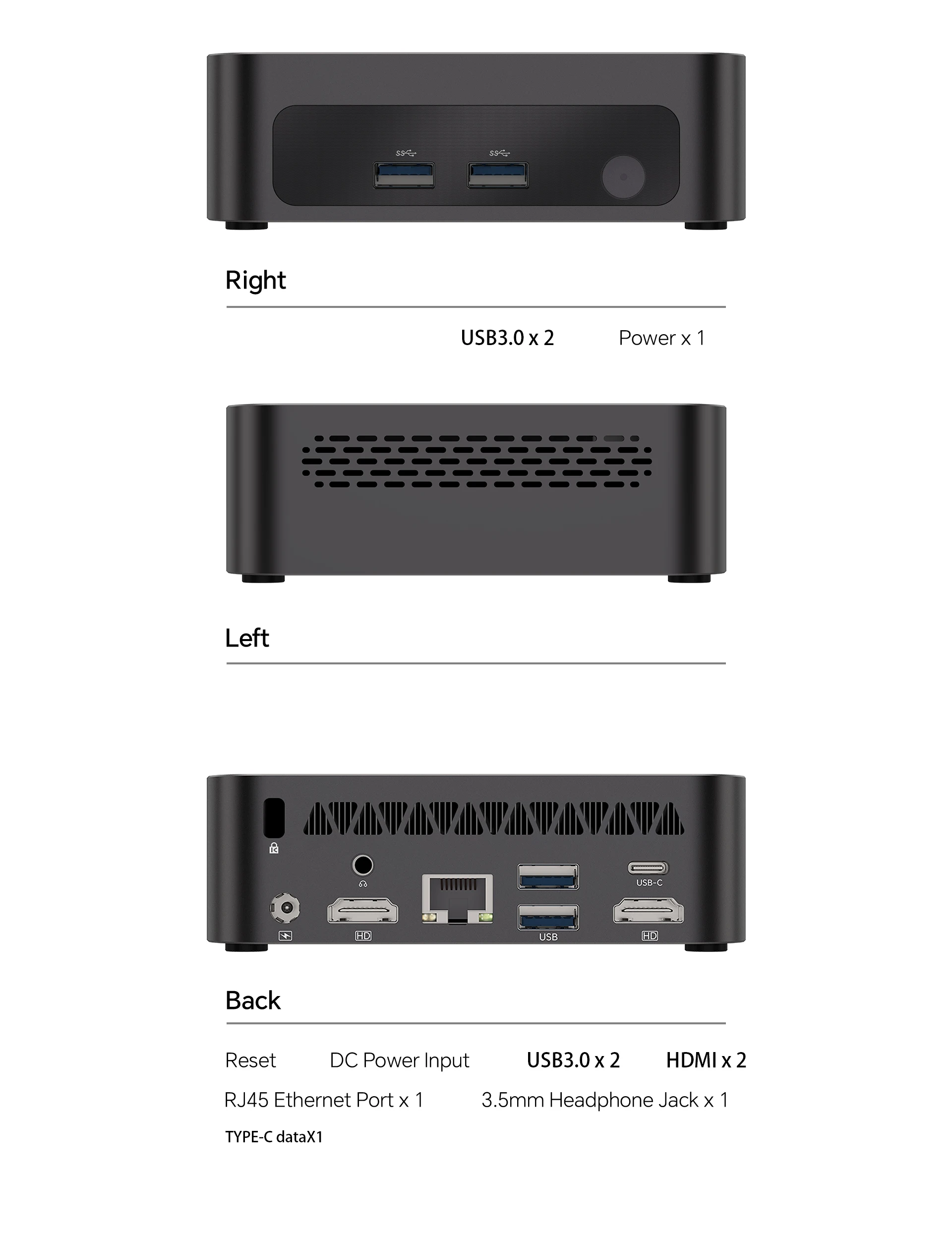 Soyo Mini-PC Y5 Air Intel I5 4250U 8GB RAM 128GB ROM Windows 11 Pro WLAN BT4.2 Desktop-Computer – Detail 13