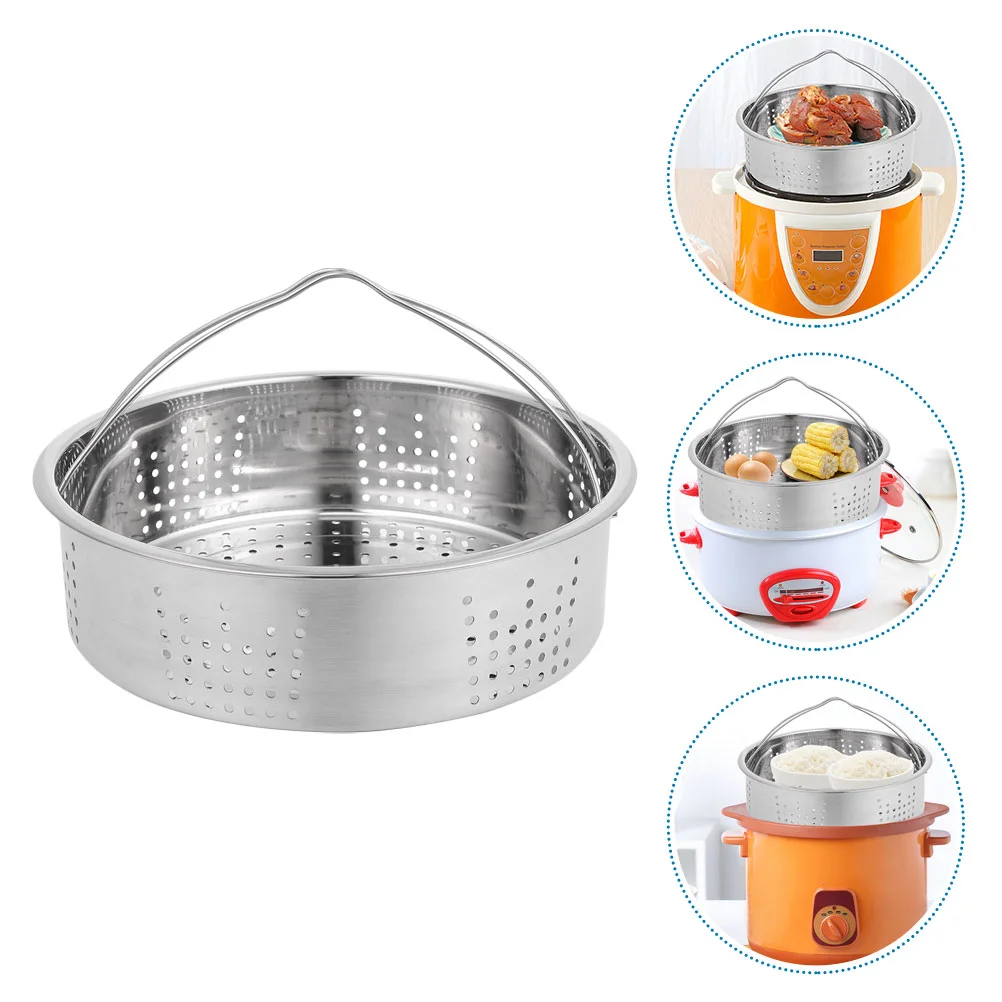 

Portable Steamer Steaming Food Household -in Practical for 304 Round Compartment