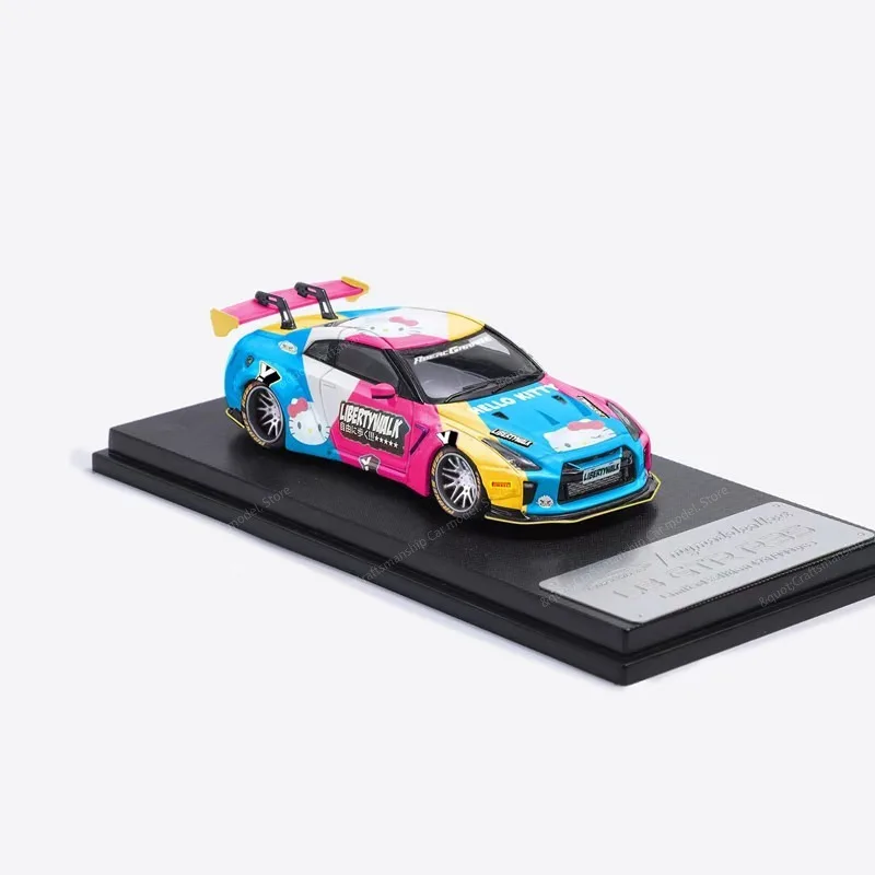 （In Stock） MC 1:64 Nissan GTR R35 Kitty Cat Alloy Car Model, Display and Collection Item
