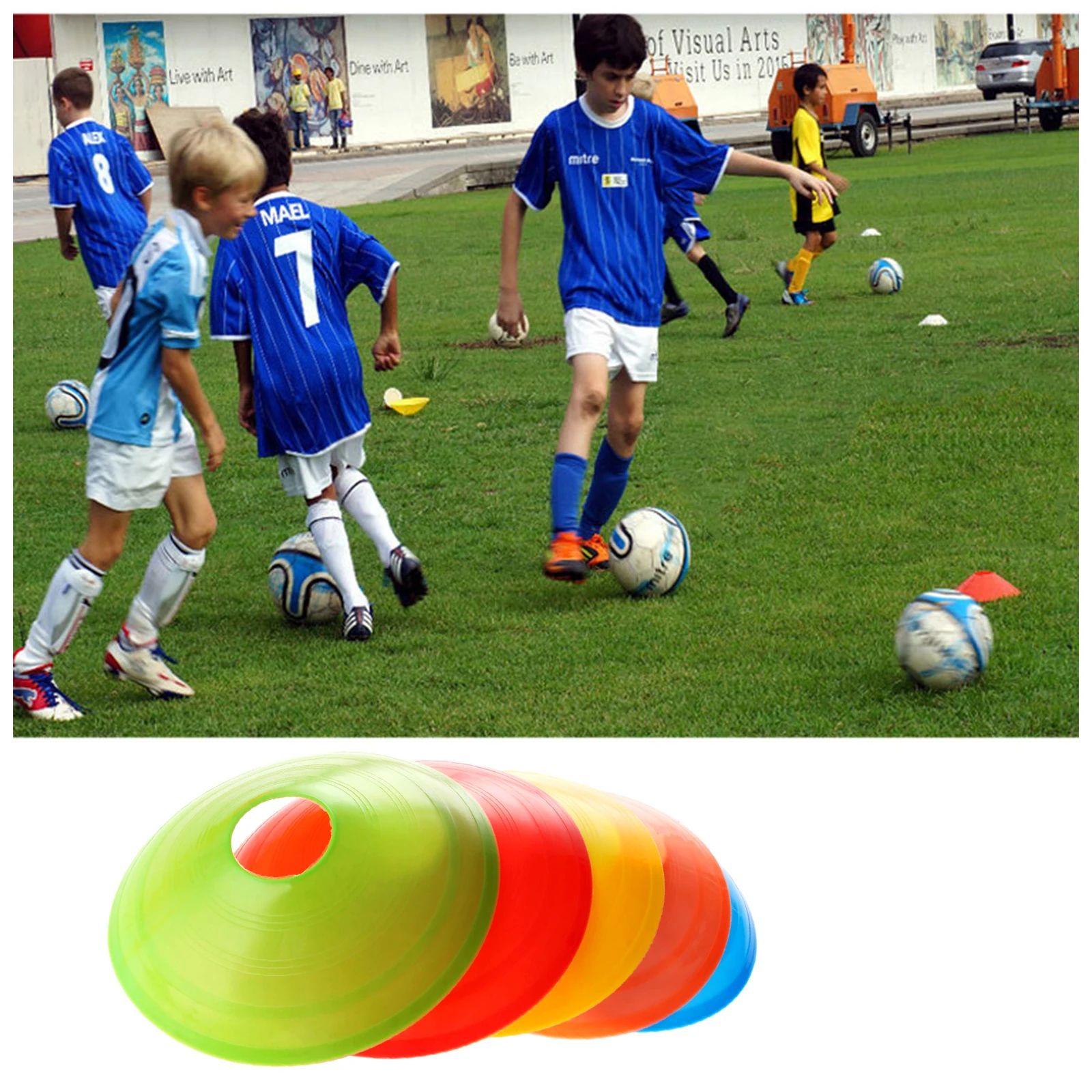 1 Pc Cone Saucer Soccer Football Polyethylene Training Markers For Course Boundaries For Inline Skating/Skateboard/Soccer