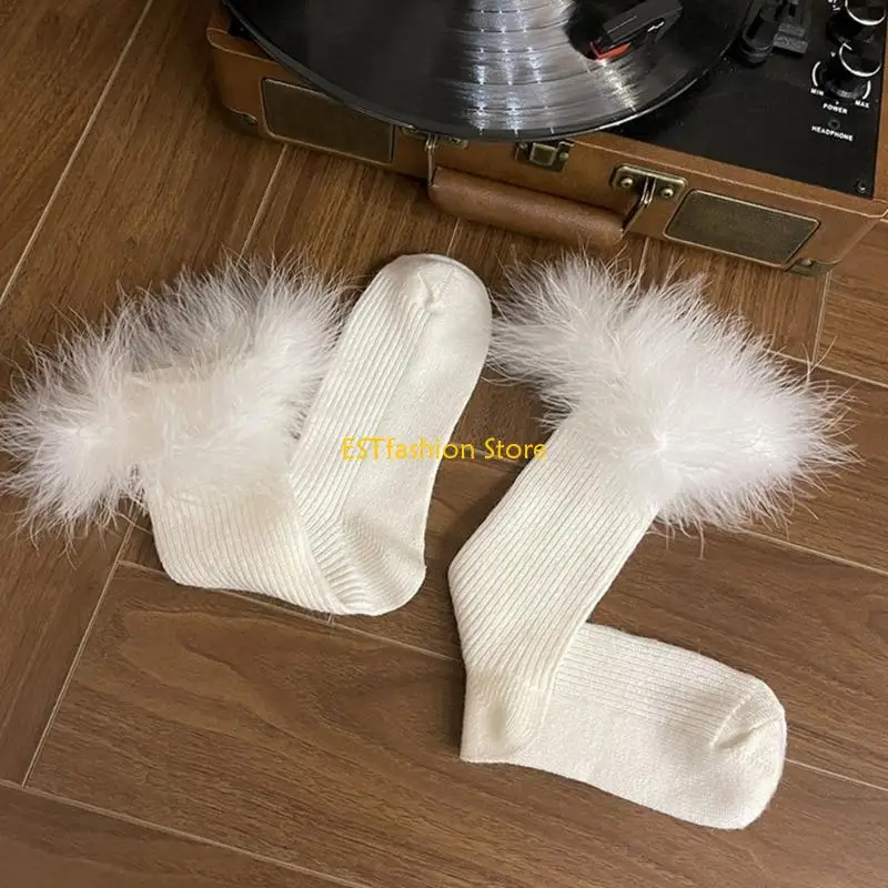 Y5gc 1 paire chaussettes robe princesse mignonne fille lolitas chaussettes cheville chaussettes en coton à froufr