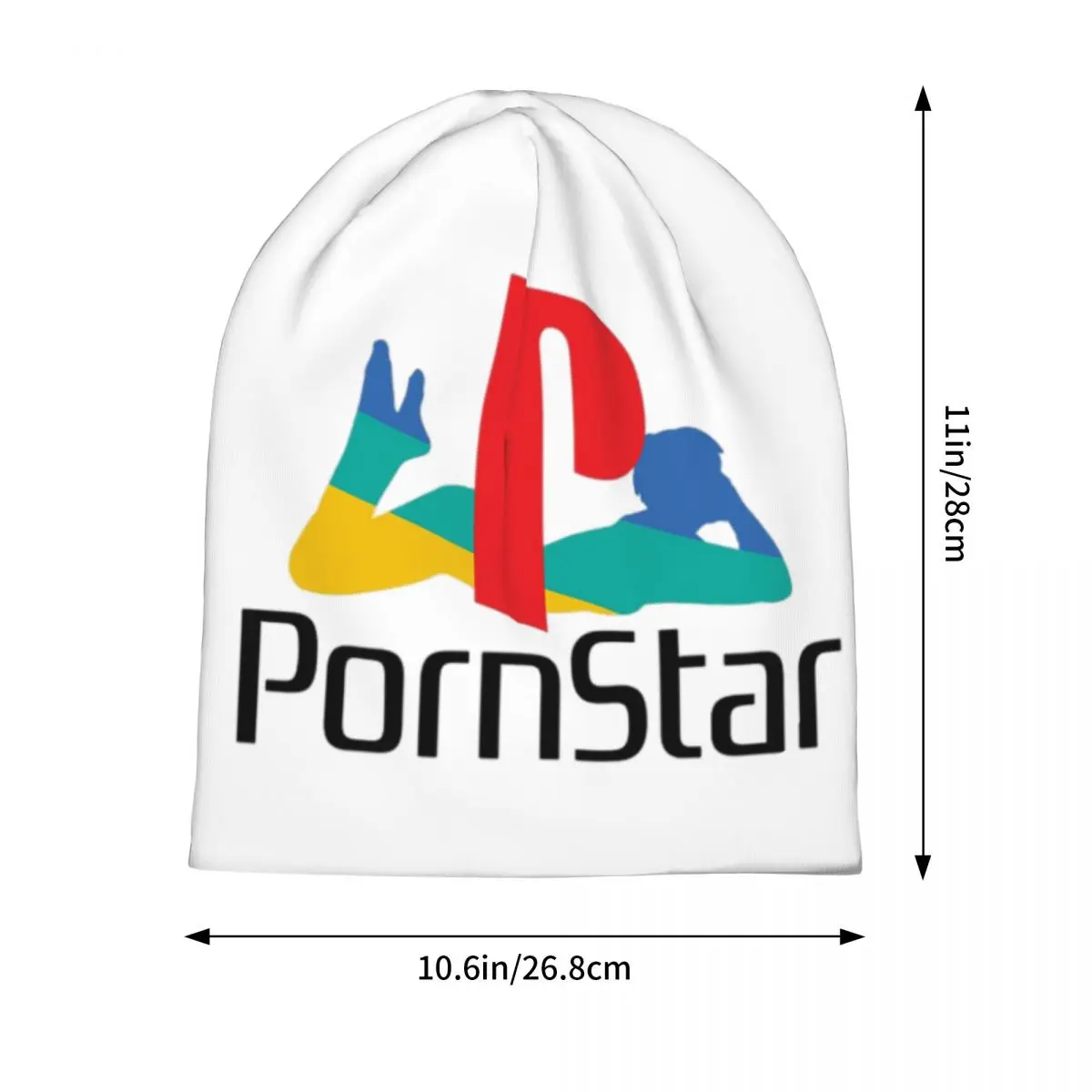 Ps Pron Star الأبيض الدافئة محبوك قبعة الهيب هوب بونيه قبعة الخريف الشتاء في الهواء الطلق بيني القبعات للرجال النساء الكبار