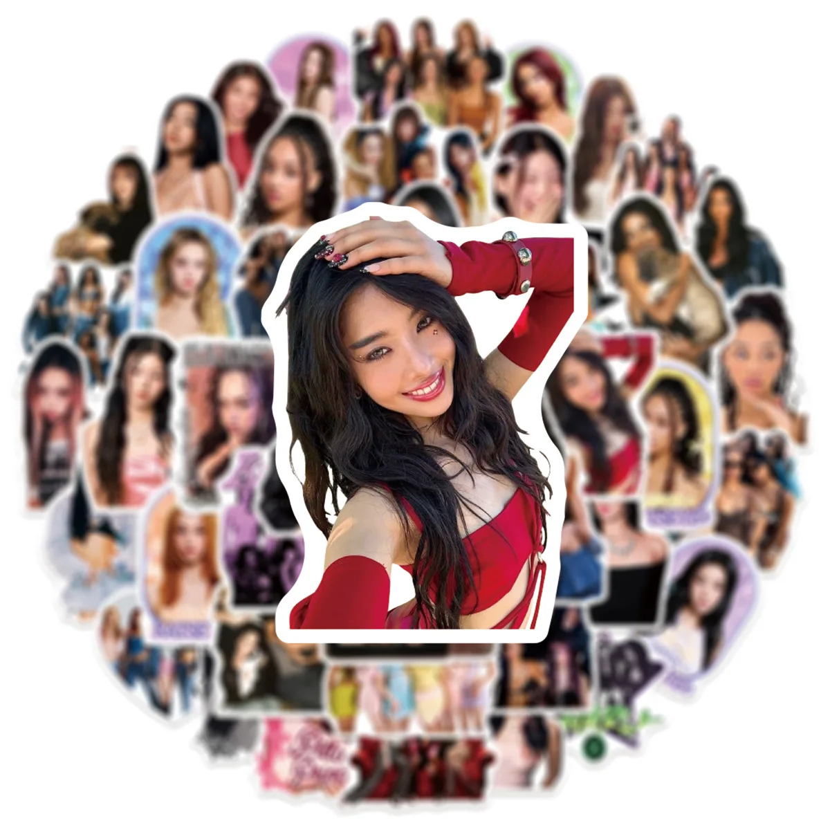 10/50 Stück Neue Katseye K-Pop Girlgroup Graffiti-Aufkleber Dekoration für Gepäck, Handy, Gitarre, Scrapbooking, Wasserfeste Sticker – Detail 4
