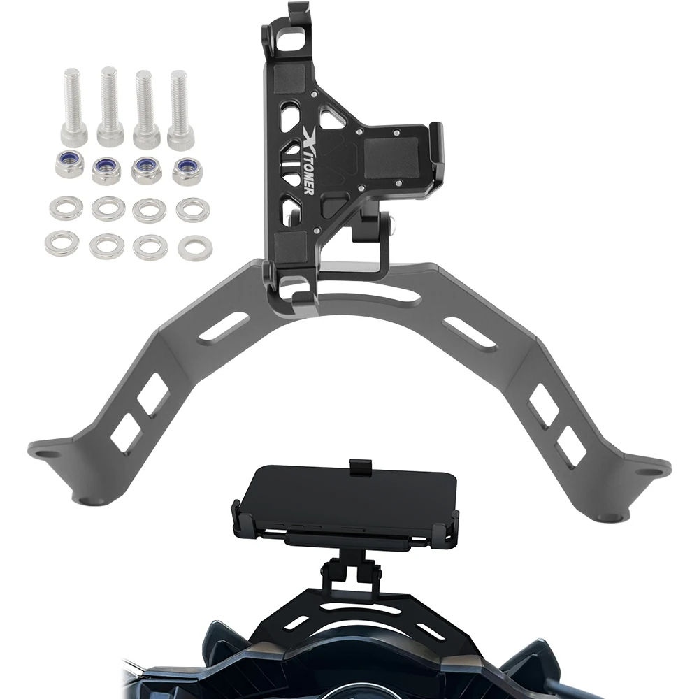 Motorcycle GPS Mount Navigation Bracket Adapter Phone Holder Bracket For FJR1300 2013-2021 2022 2023 2024 FJR 1300 For Yamaha
