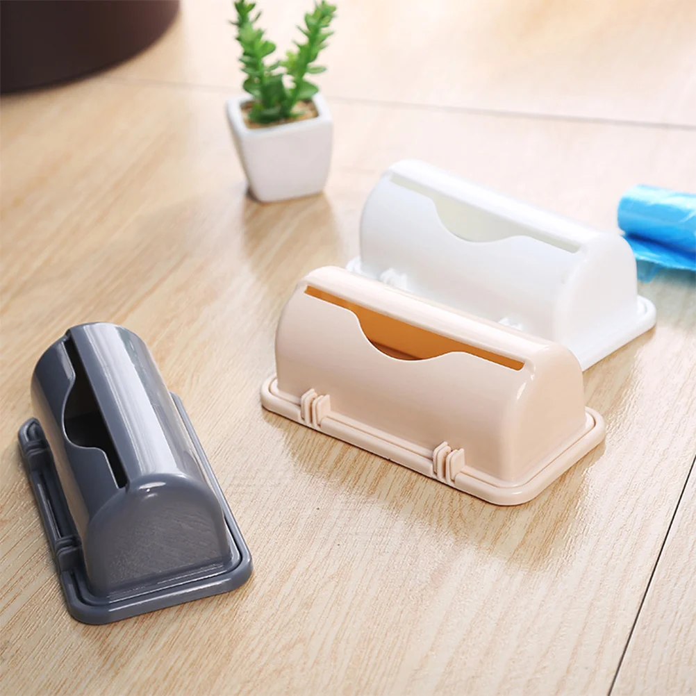 2 Pcs Laundry Room Organizer Grocery Bags Holder Bamboo Trash Outdoor Kitchen Garbage for Cabinet Sponge