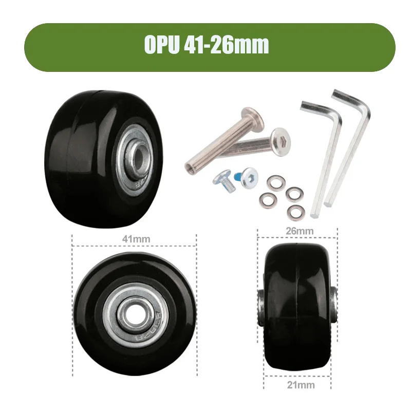 Silent Maintenance Replacement Universal Durable Travel Luggage Wheel Parts Wheel Axle Sliding Wear-Resistant Components