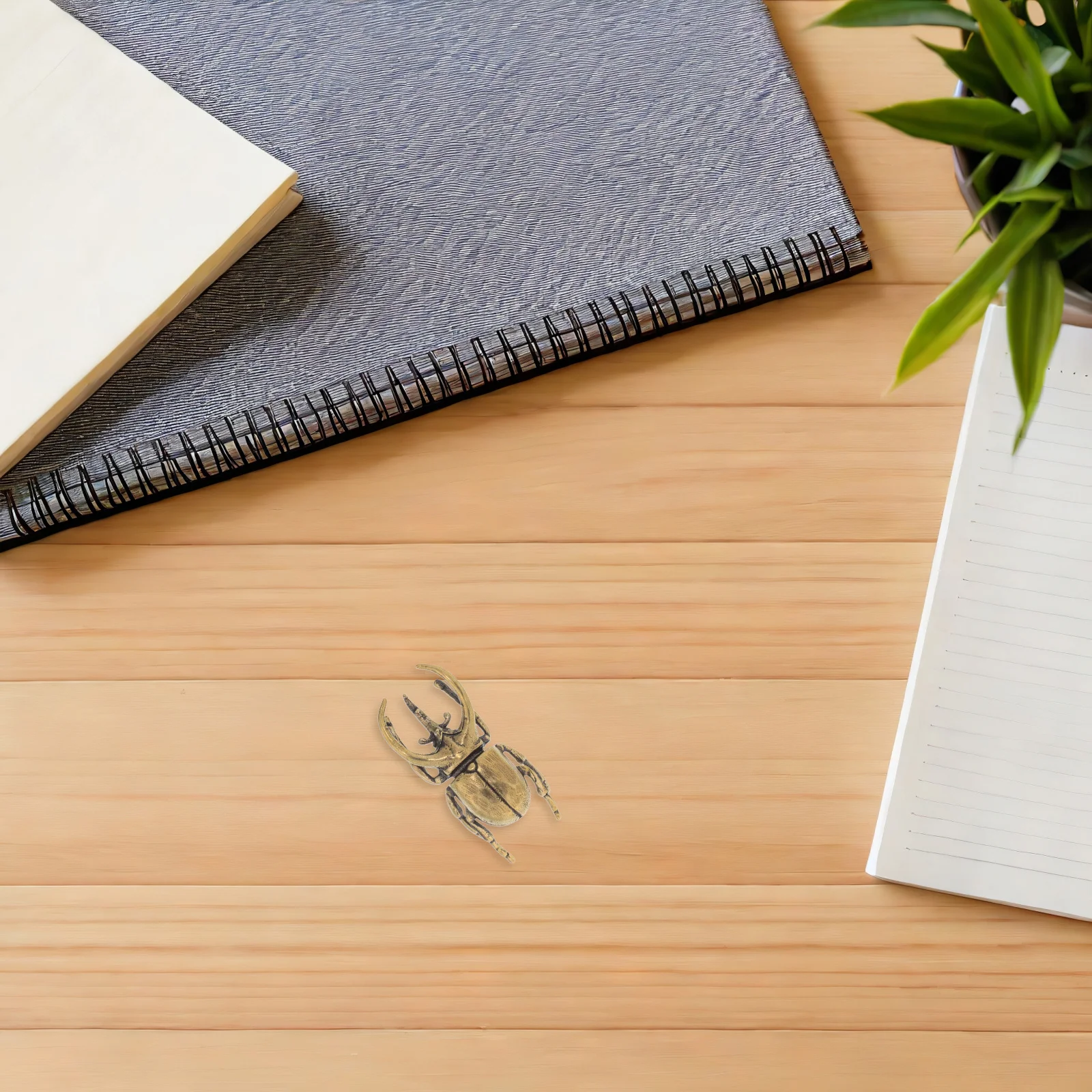 

Unique Brass Beetle Decor Handcrafted Finish Sophistication Curiosity Any Environment Desktop Shelf Garden