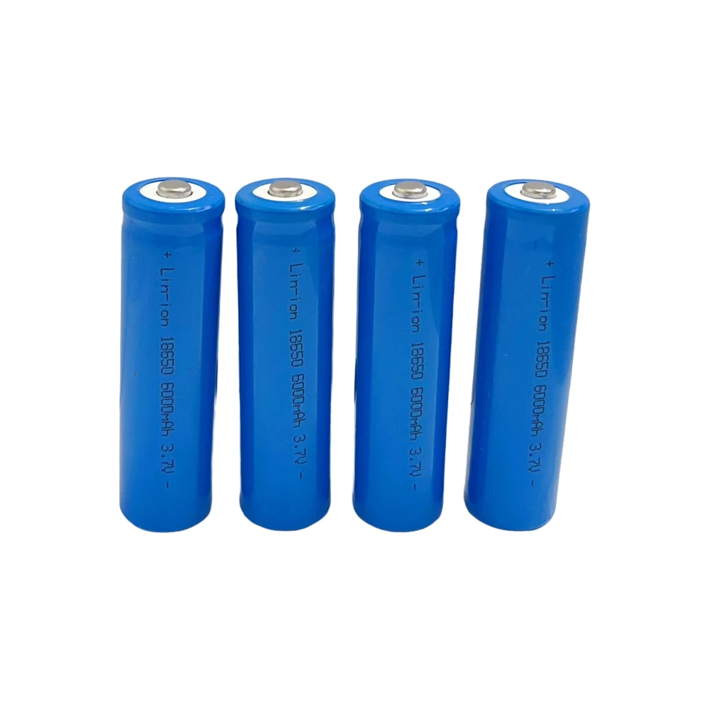 Batería Recargable de Iones de Litio 18650 de 3.7V y 6000mAh para Linterna LED, Juguete, Acumulador, Banco de Energía DIY, Batería de Litio 18650