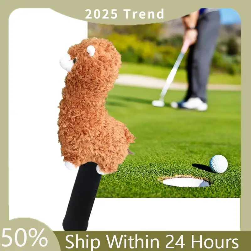 

A35F New Cute Alpaca Golf Putter Covers Blade Club Headcover Golf Protector Cover Fits Blade Putters For Men Women