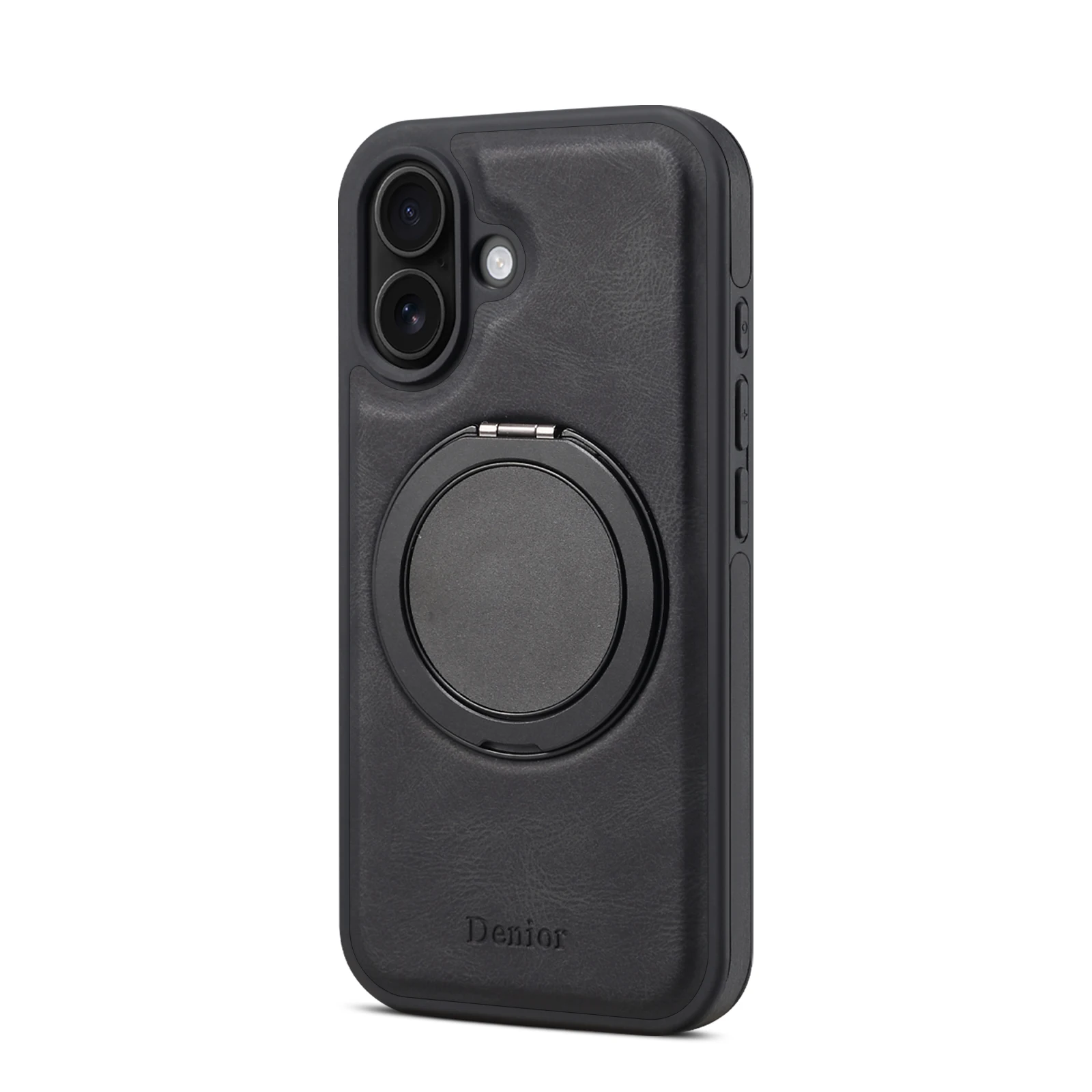 Handyhülle 360 ° Drehbarer Ständer mit Kunstleder-Ringverschluss für iPhone 18 Pro Max 17 Air 16 Plus 15 14 13 12 – Detail 25