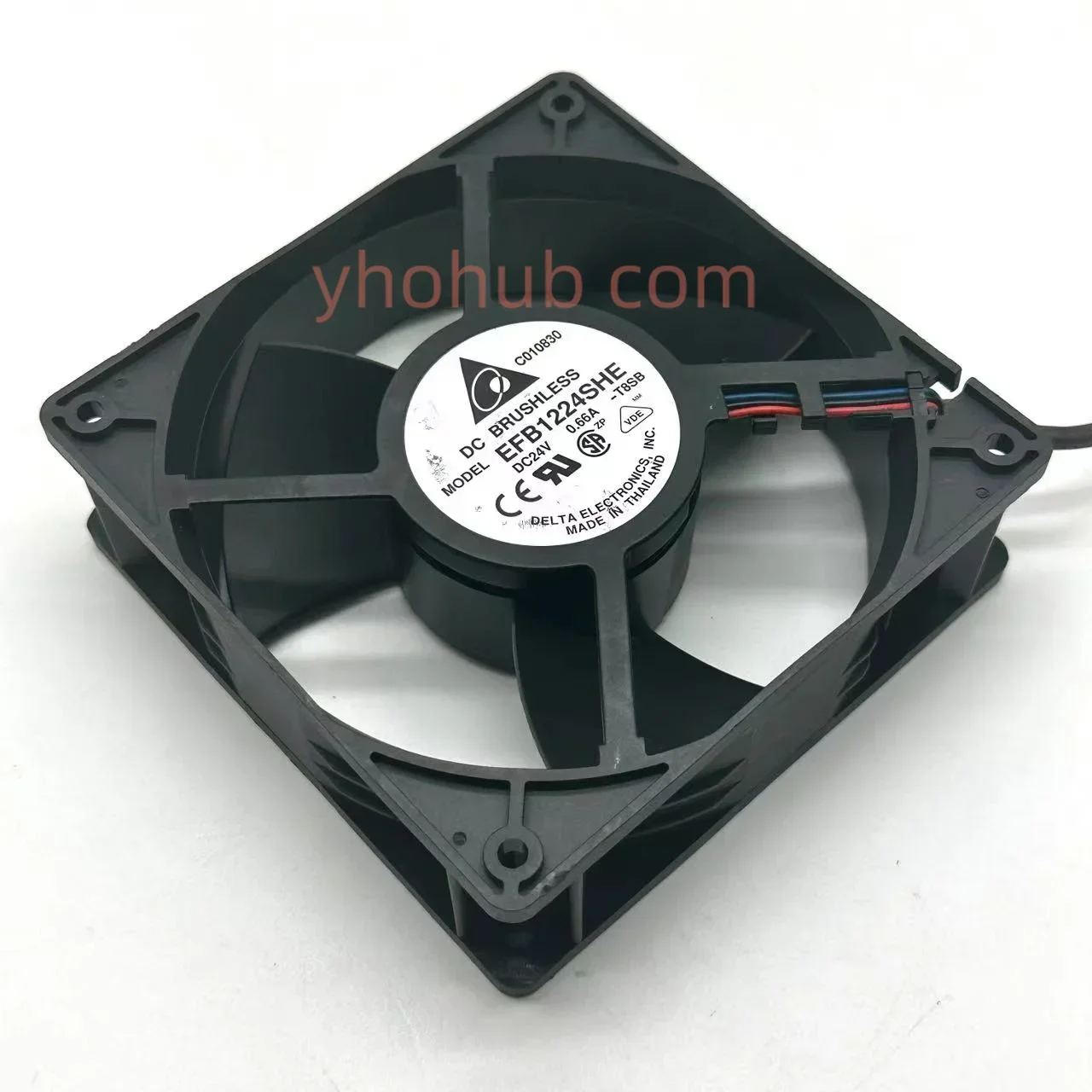

Delta Electronics EFB1224SHE T8SB DC 24V 0.66A 120x120x38mm Capitance Fan CT Inverter