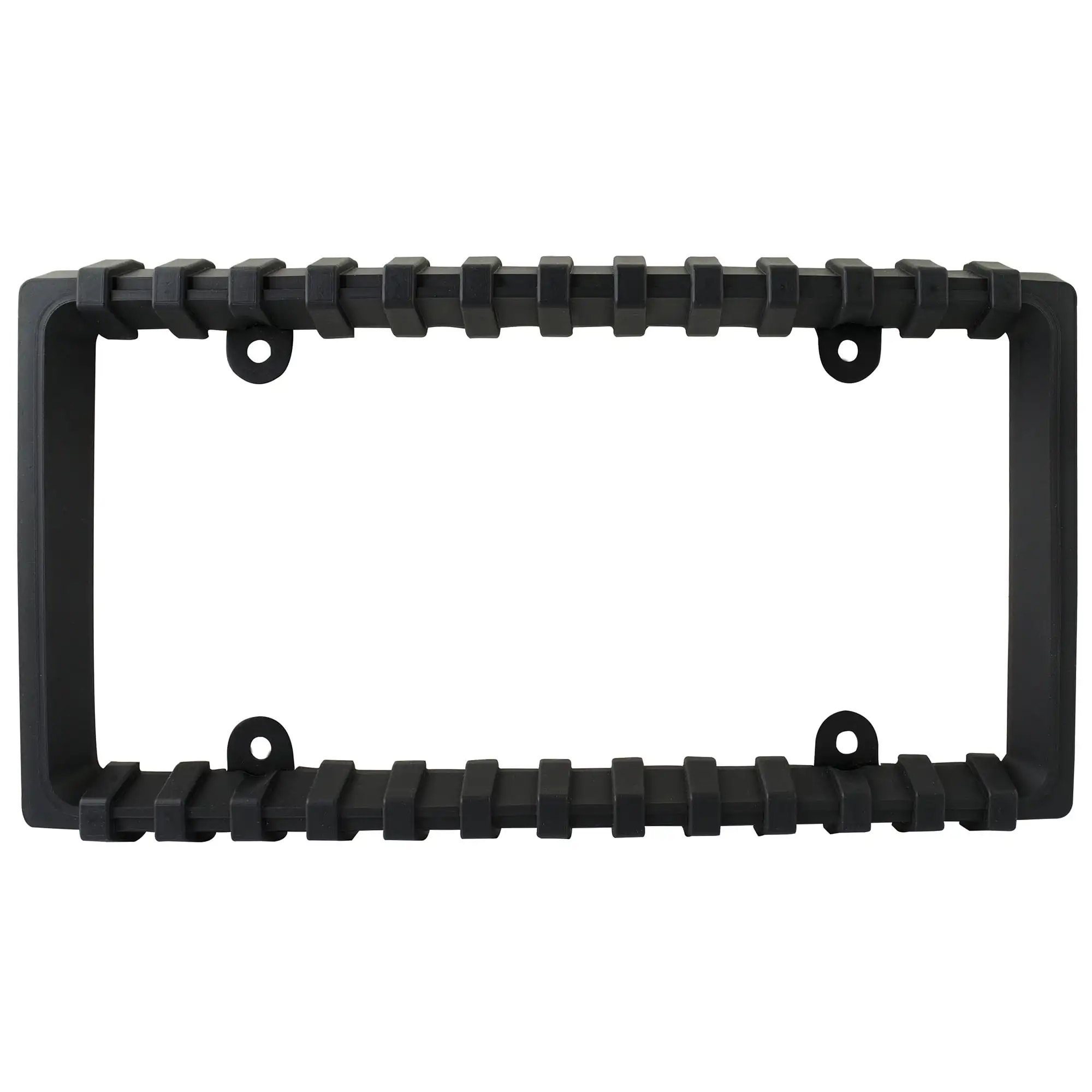 

Universal Black License Plate Frame - Durable Bumper Guard for Cars & Trucks, All Weather Protection, Easy Install.