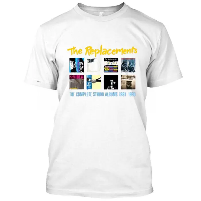 NWT! NEW CUSTOM   The Replacements T-SHIRT WHITE FOR MEN WOMEN SIZE S-5XL