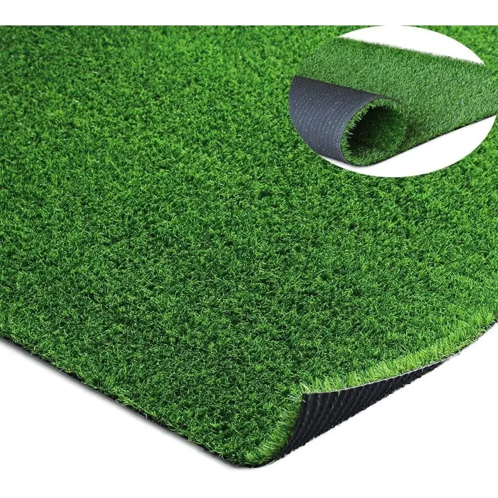 Outdoor Synthetic Grass Mat - 5ft x 8ft, 0.7 Pile Height, Realistic Look, Drainage Holes, Ideal for Garden, Balcony, Patio, Back