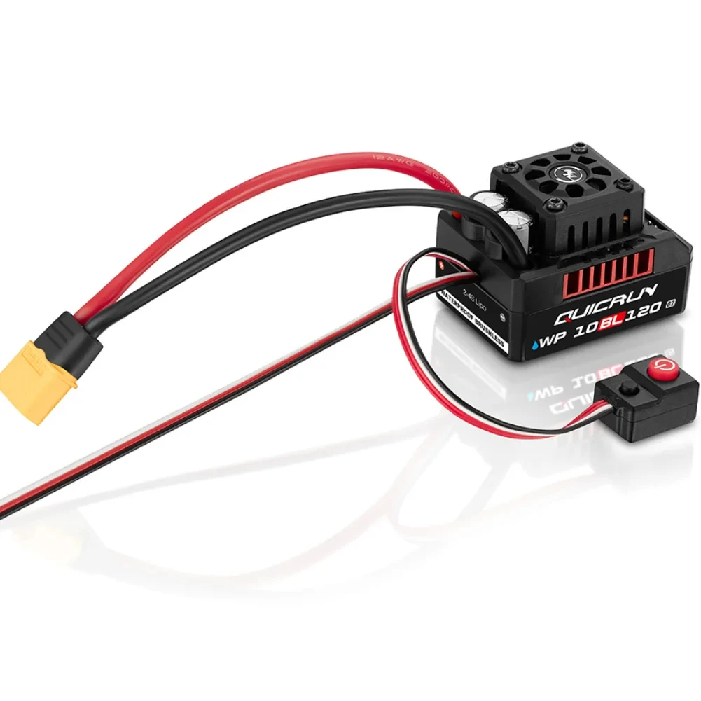 HobbyWing QuicRun WP 10BL120 G2 120A Waterproof Sensorless Brushless ESC Speed Controller 3652 3660 G2 Motor for 1/10 RC Cars