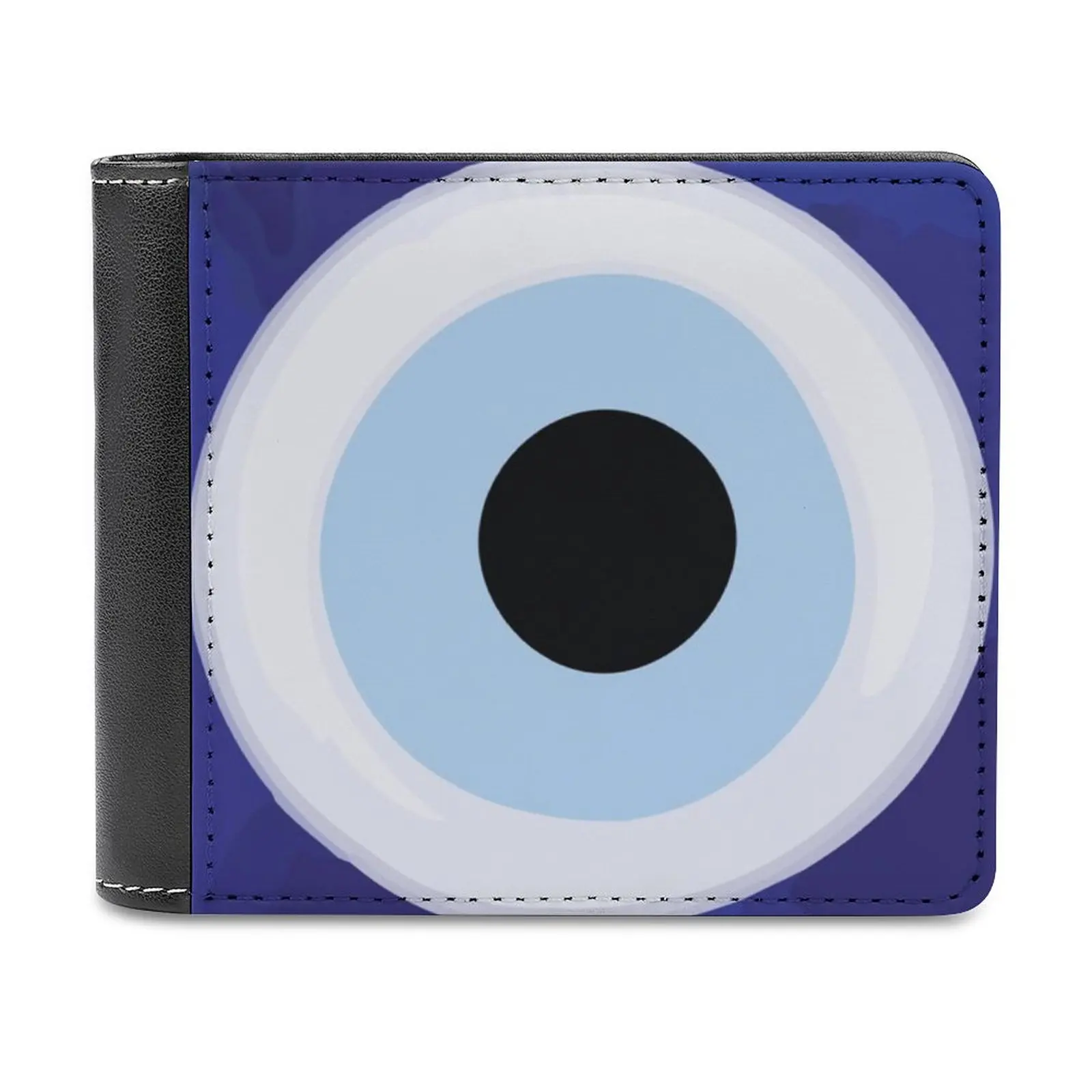 

Evil Eye Leather Wallets Men Wallet Credit Business Card Holders High Quality Wallet Evil Eye Superstition Blue Black Curse