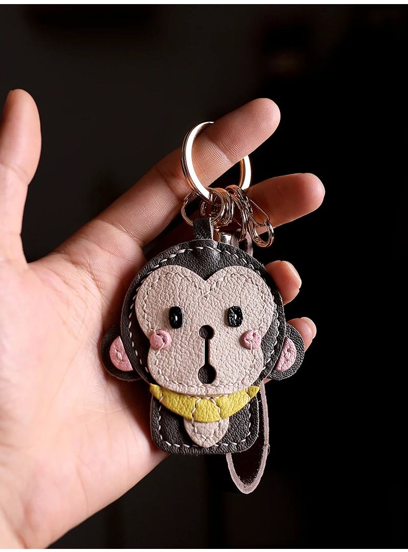 จี้รูปลิงน้อย, จี้กระเป๋าหนังแกะฝรั่งเศส, จี้โทรศัพท์, พวงกุญแจหนังแท้ทำมือ