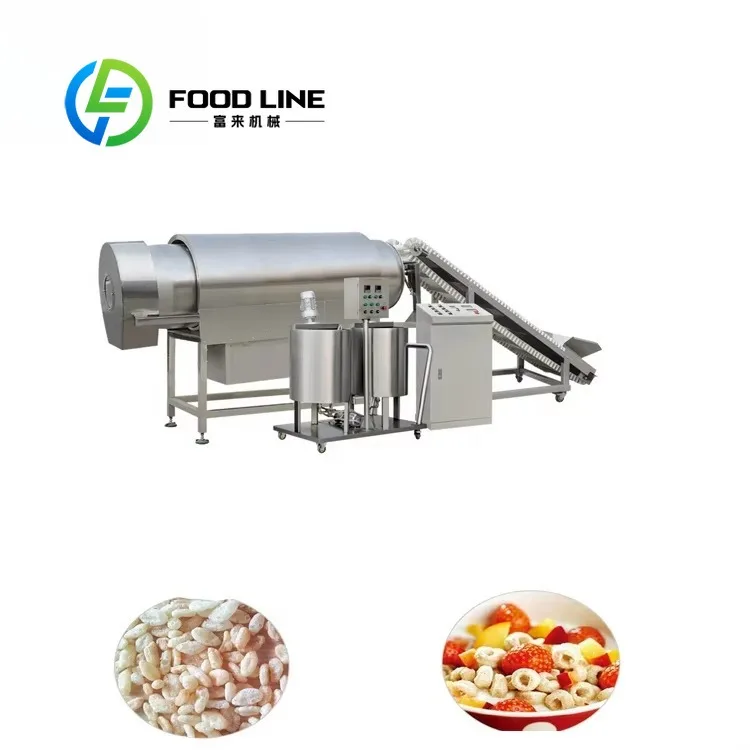 Customized Snack Seasoning Tumbler Compact Layout Saves Floor Space For Small Snack Factory Semi-Automatic Production Workflow