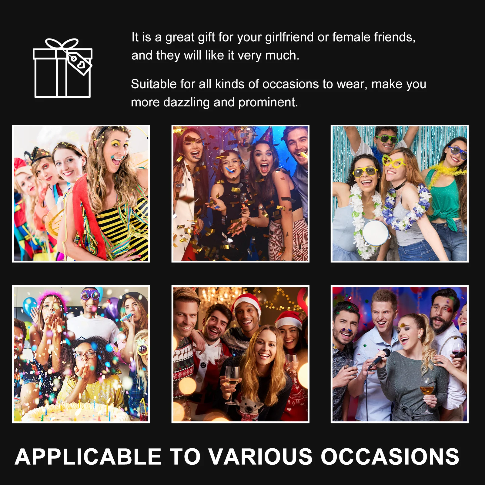 

5 pcs Cat Paw Gloves Set Black Kitten Accessories Costume For Party Cosplay Graduation Carnival Mardi Gras Masquerade