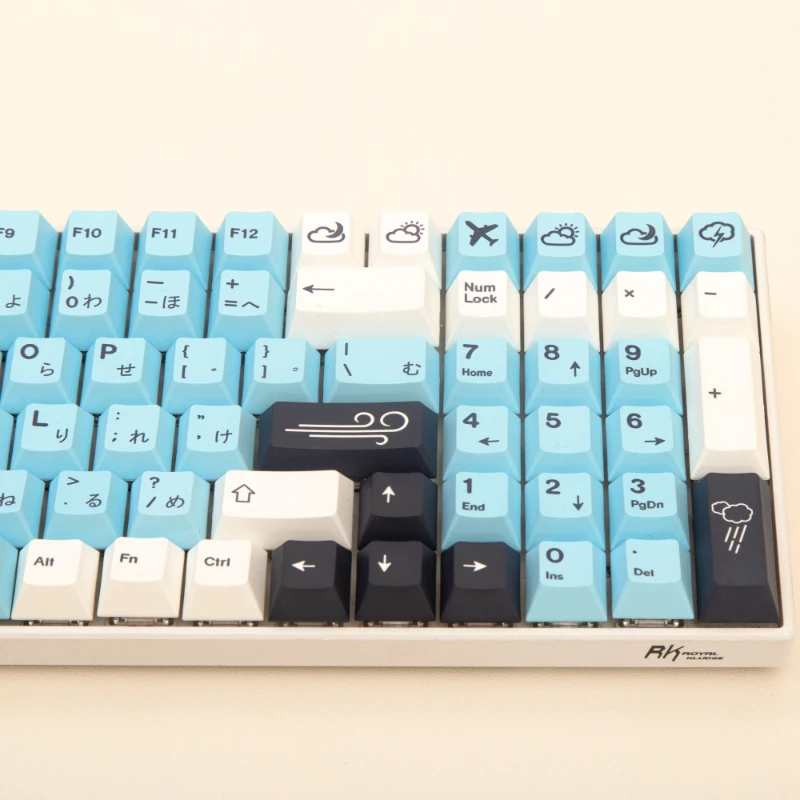 Gmk 141 tasten/set nimbus keycaps kirsch profil pbt farbstoff sublimation schlüssel kappe japanisch für mx schalter mechanische tastatur