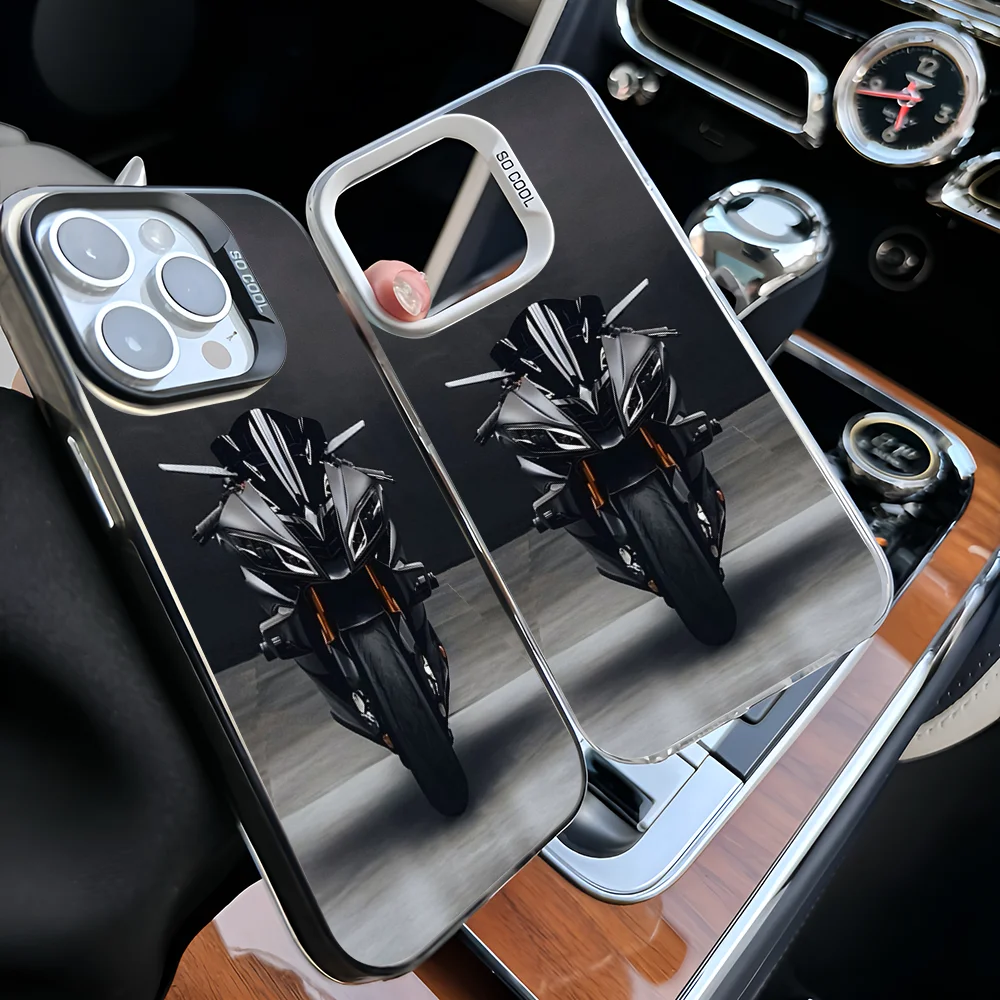 

Epc Motorcycle Y-YAMAHAS Phone Case IMD Phone Case For IPhone 16 15 14 13 12 11 Pro Max Plus Color Silver Cover