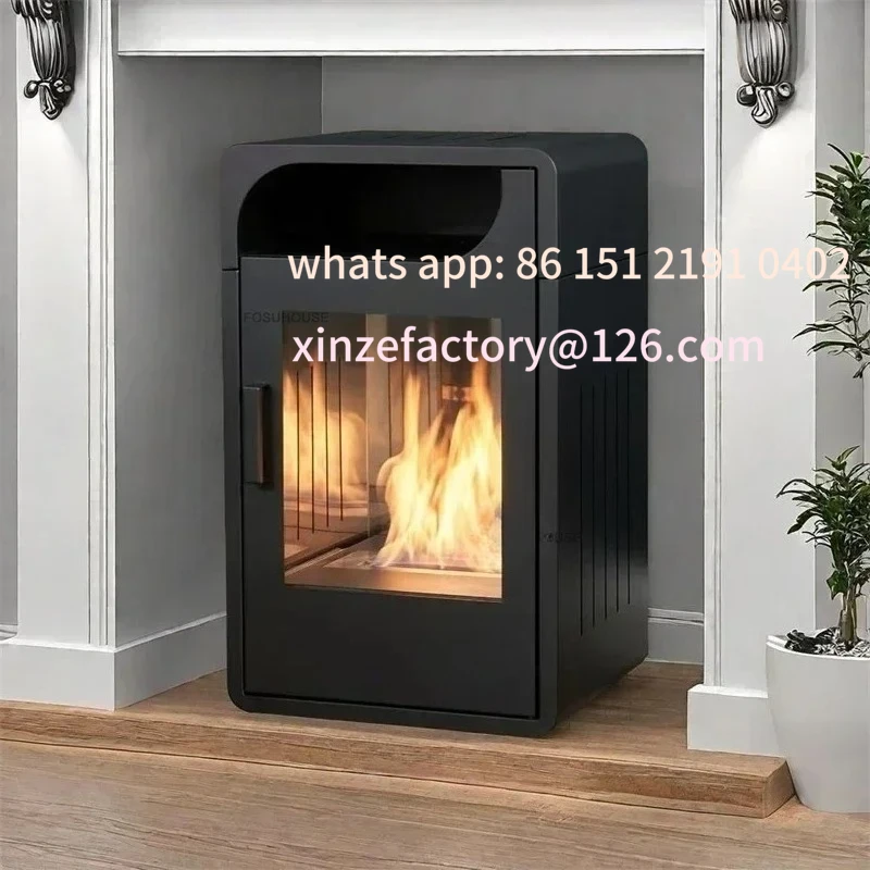 Customizable Home Firepla Winter Indoor Heater European Real Fire Fireplaces Cabinet Living Room Iron Art Heating