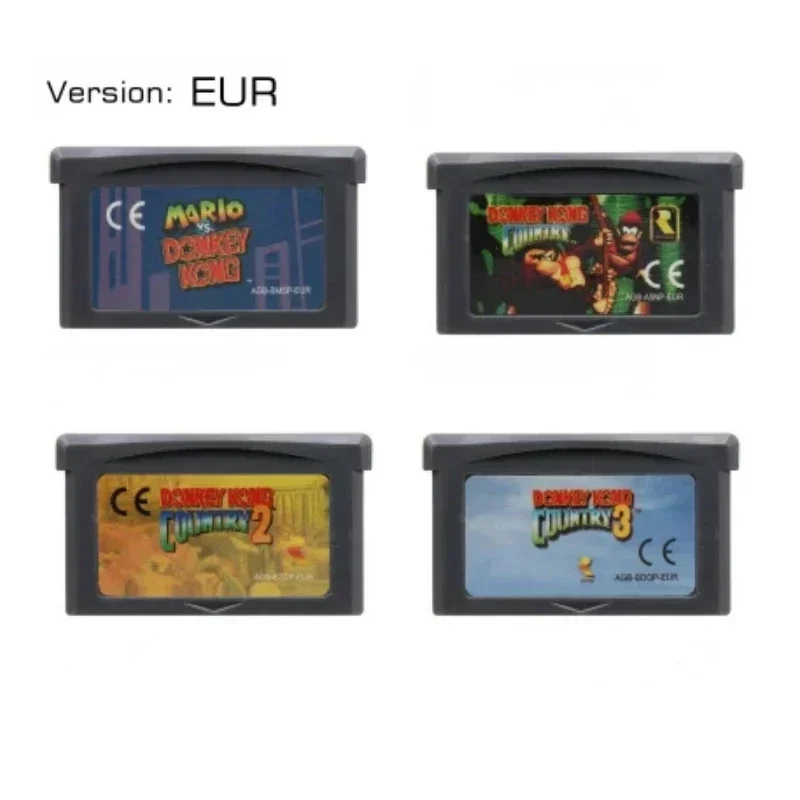 GBA Game Cartridge 32 Bit Video Game Console Card Donkey Kong Series Mario vs. Donkey Kong Country for GBA/SP/DS