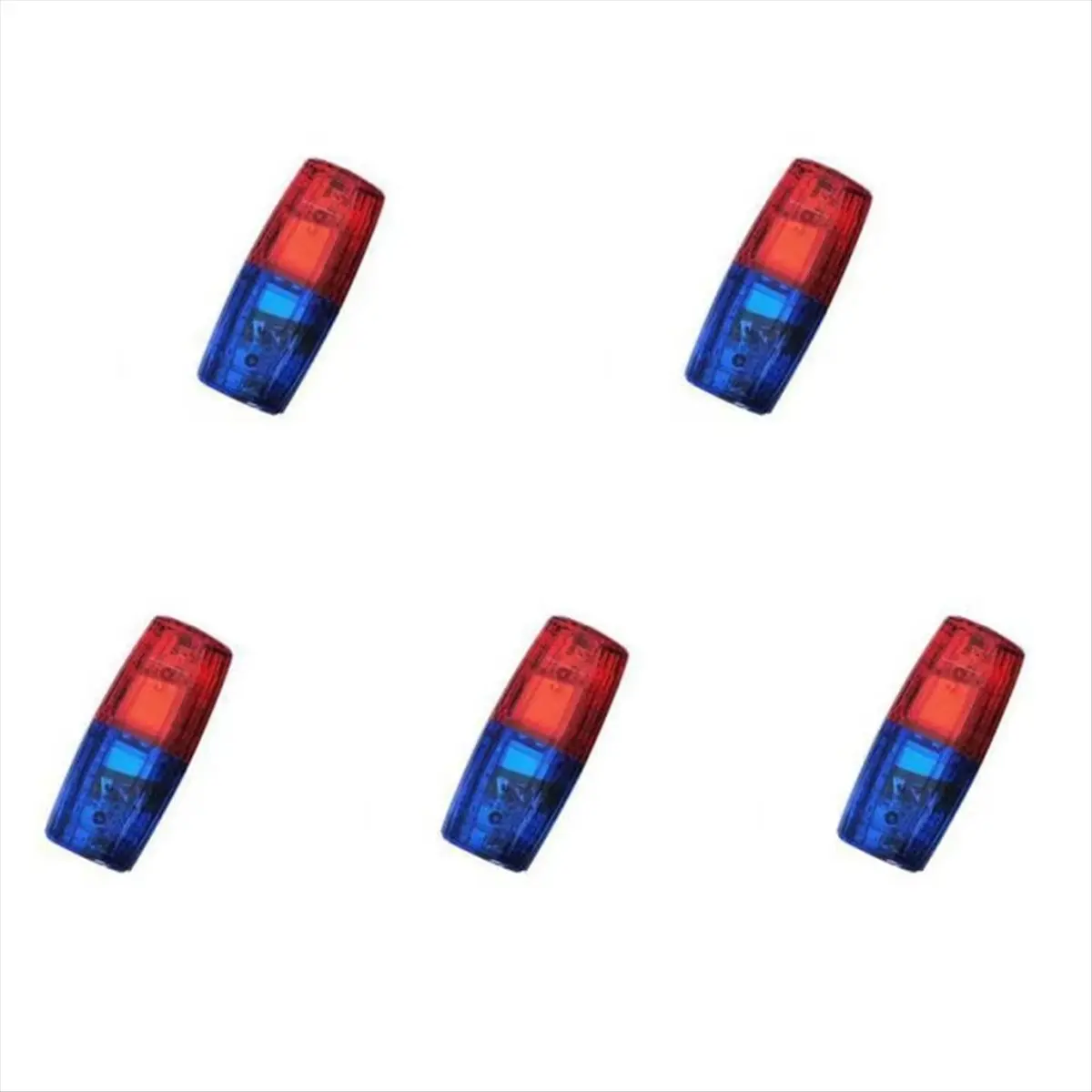 AA19 LED Red Blue Caution Emergency Light Flashing Shoulder Clip Lamp USB Rechargeable Police Warning Safety Beacon Lantern