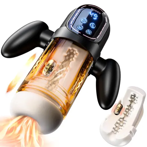 Automatic Thrusting Sucking Male Masturbator Blowjob Masturbation with Handle LCD Display Peniss Pump Stroker sexx Toys for Men 18