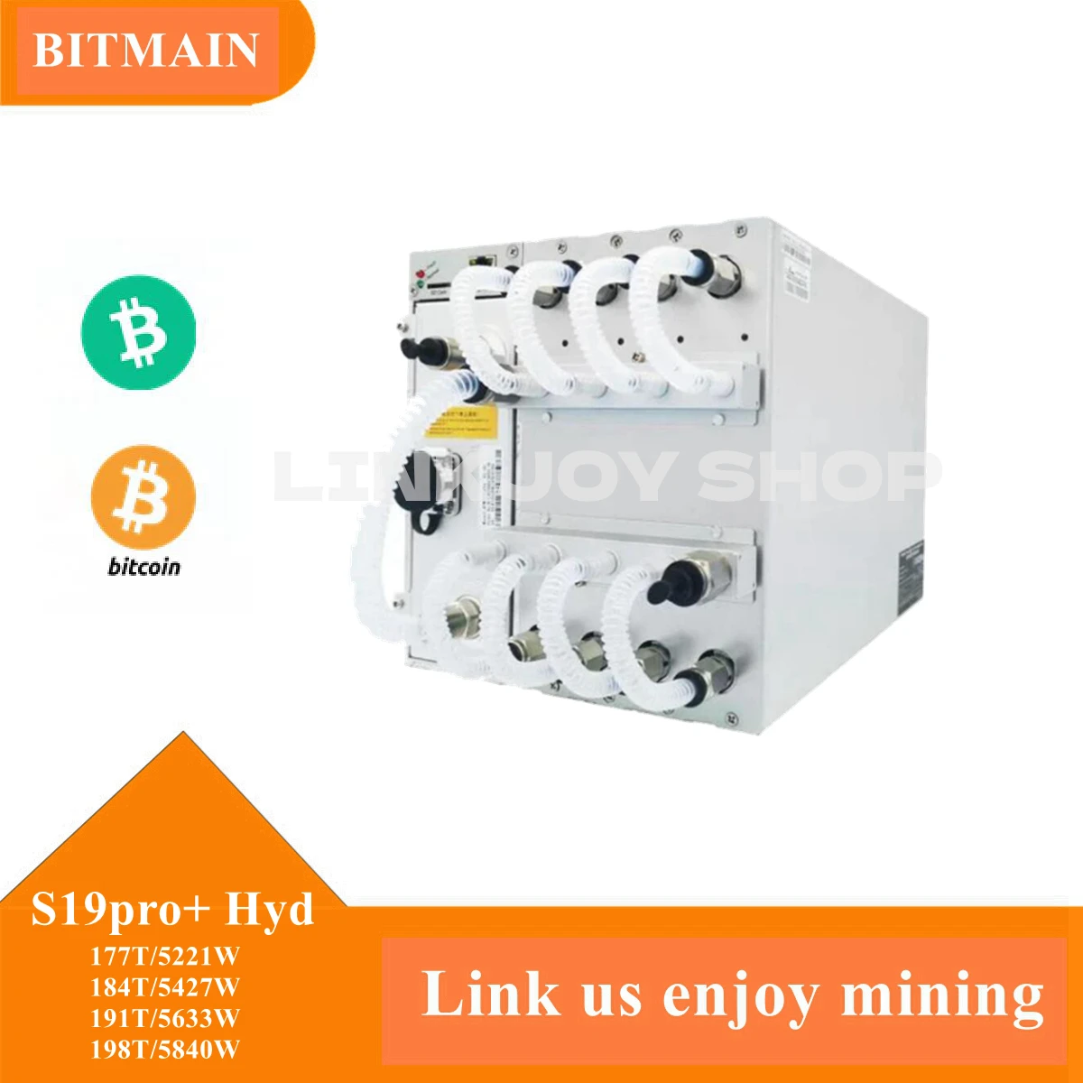 Antminer S19pro+ Hydro 198 191 184 177Th& Water Cooling Kit Original Bitmain Low Noise Home Mining