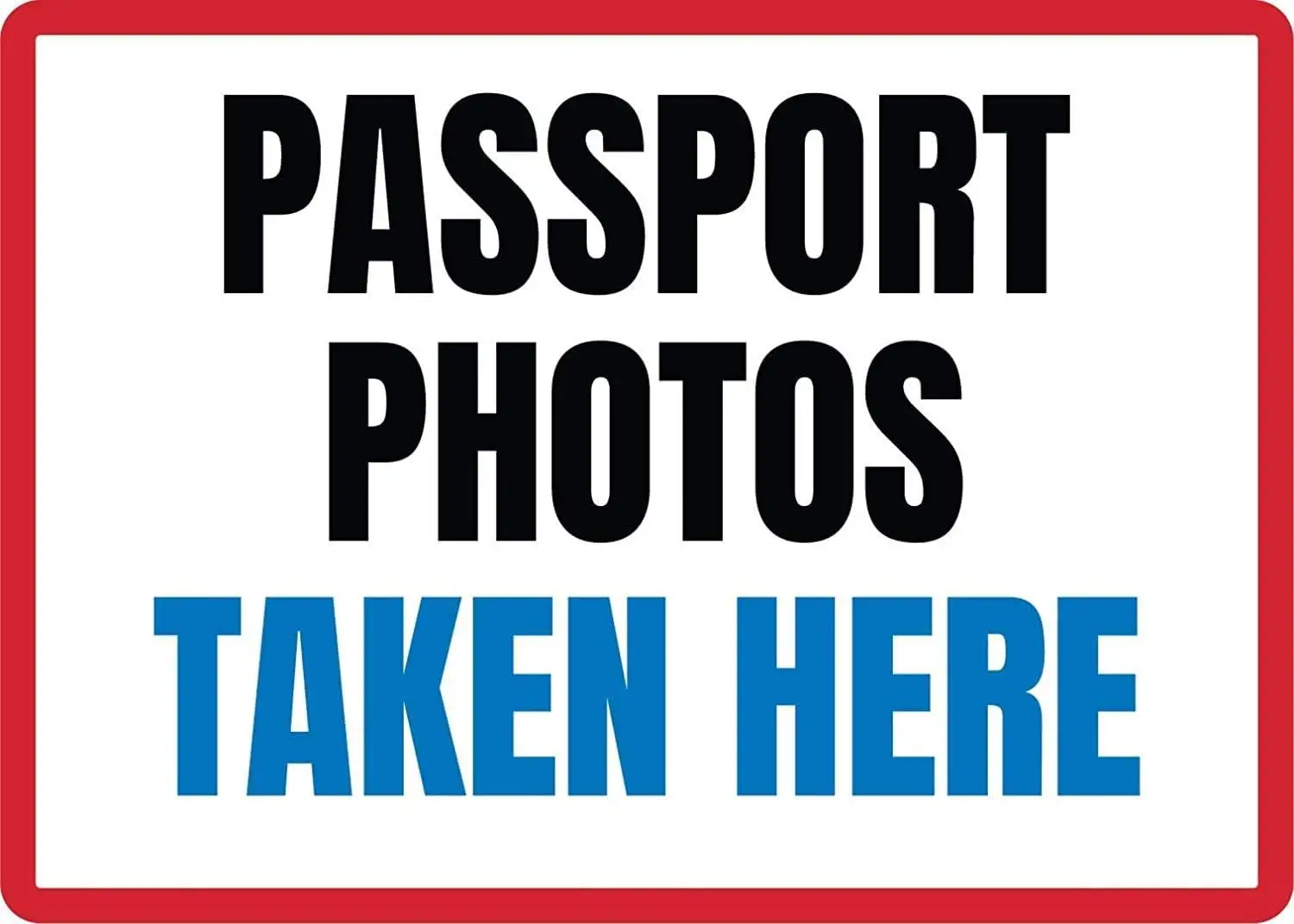 DAOLEG Passport Photos Taken Here Funny Tin Sign Bar Pub Garage Diner Cafe Home Wall Decor Art 8