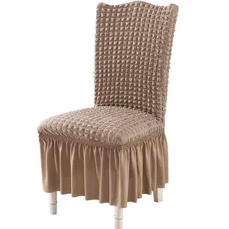 Creative Bubble Gauze Skirt Chair Cover Elegant Stretch Dustproof Slipcover for Home Hotel Dining Wedding Party Chair Decoration