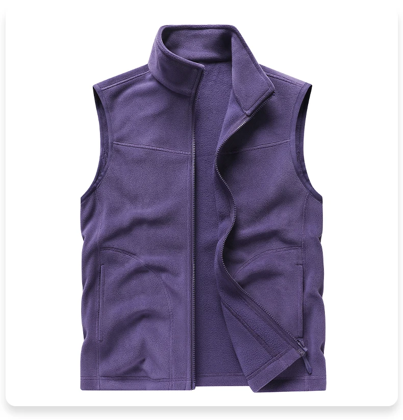 EUMERGX Unisex Thermofleece Gefütterte Weste Leichte Ärmellose Jacke Winter-Layering für Outdoor-Wanderungen Camping Täglichen Gebrauch – Detail 24