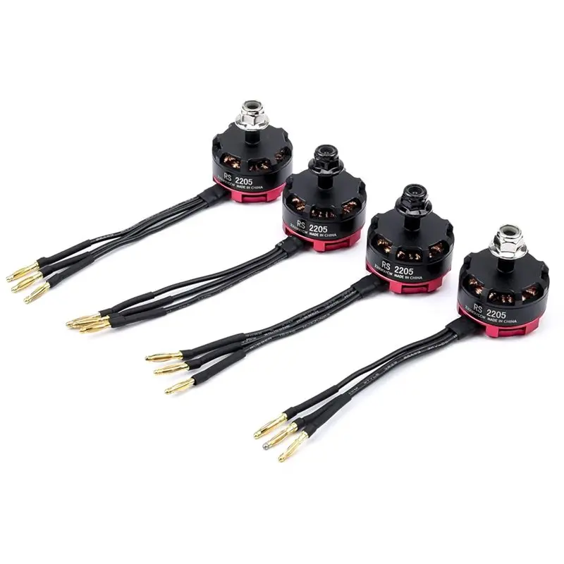 N93R For FPV Racing Drone For FPV Multicopter Compatible 4Pcs Racing Drone Motor, RS2205 2300KV Brushless Motor CW/CCW 3-4S