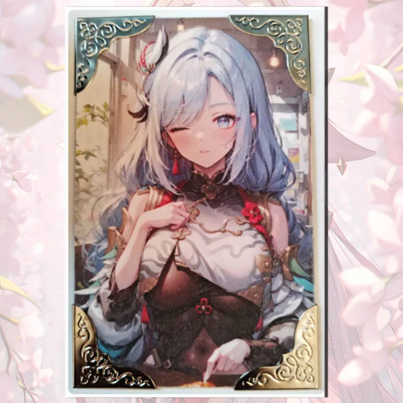 Goddess Story Rose Island ACG card Tokisaki Kurumi Hatsune Miku Silver Wolf Ningguang Yae Miko boy Toy collection Birthday gifts